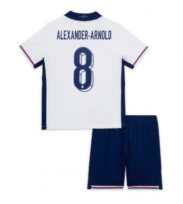 England Alexander-Arnold #8 Replika Babytøj Hjemmebanesæt Børn EM 2024 Kortærmet (+ Korte bukser)